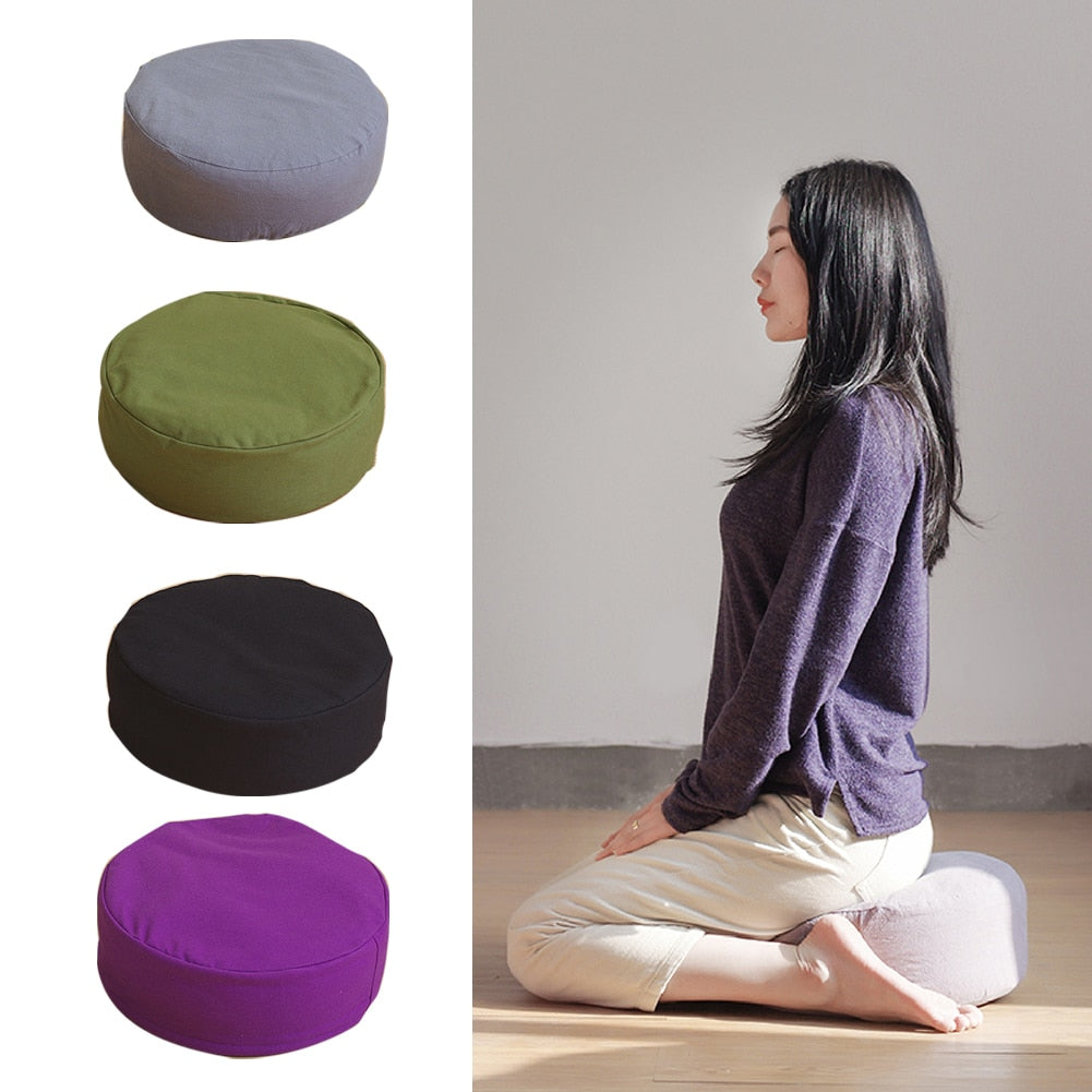 Solid Zipper Filled Meditation Cushion